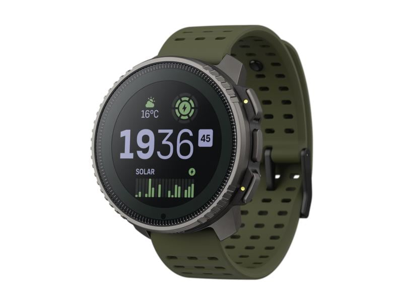 SUUNTO Sportuhr Vertical Titanium Solar Forest Abenteuer-Uhr für Outdoor-Expeditionen mit Solarladung