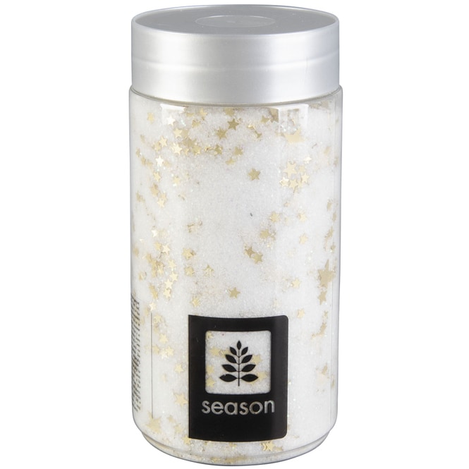 Dekosand - weiß/gold - 370 ml