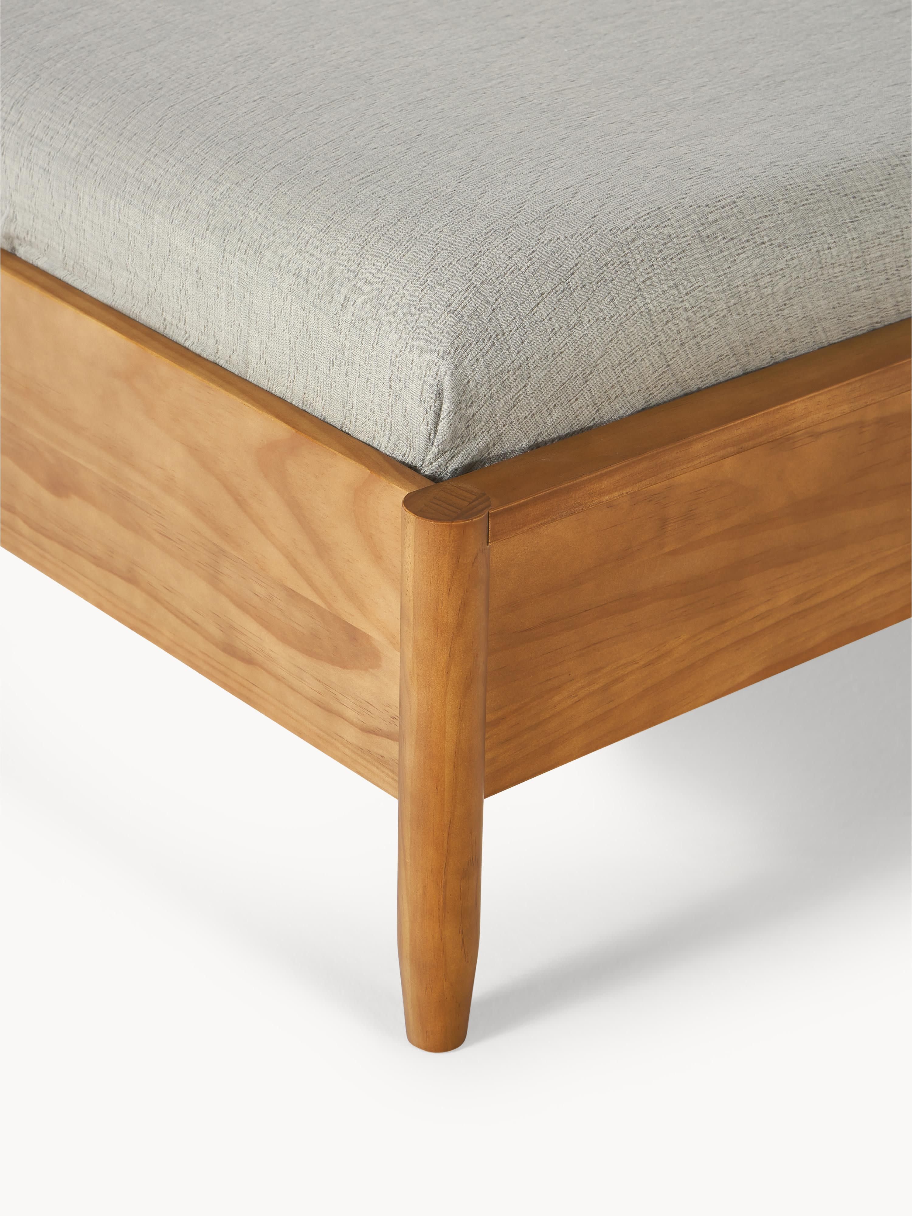 Houten bed Windsor met hoofdeinde van grenenhout