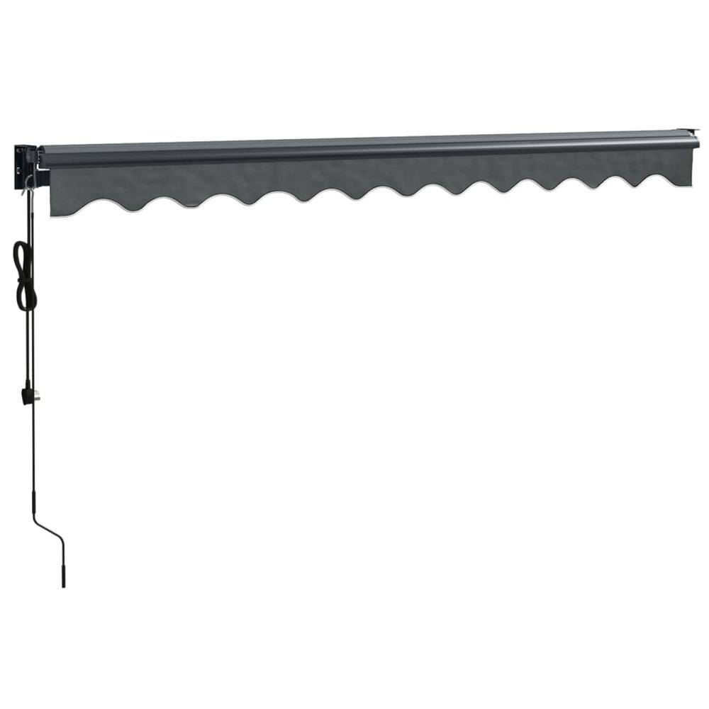 Auvent rétractable automatique anthracite 3,5x2,5 m