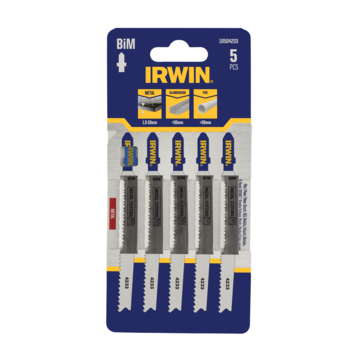 Irwin Pro decoupeerzaagblad T-aansluiting voor metaal - 5 stuks - tot 10 mm