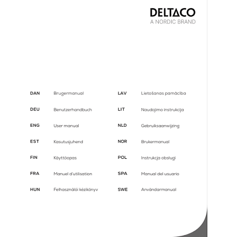 Deltaco oplader 67W - hvid