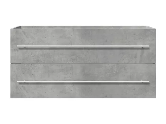 Armoire d'évier Gris béton 100x38,5x48 cm Aggloméré