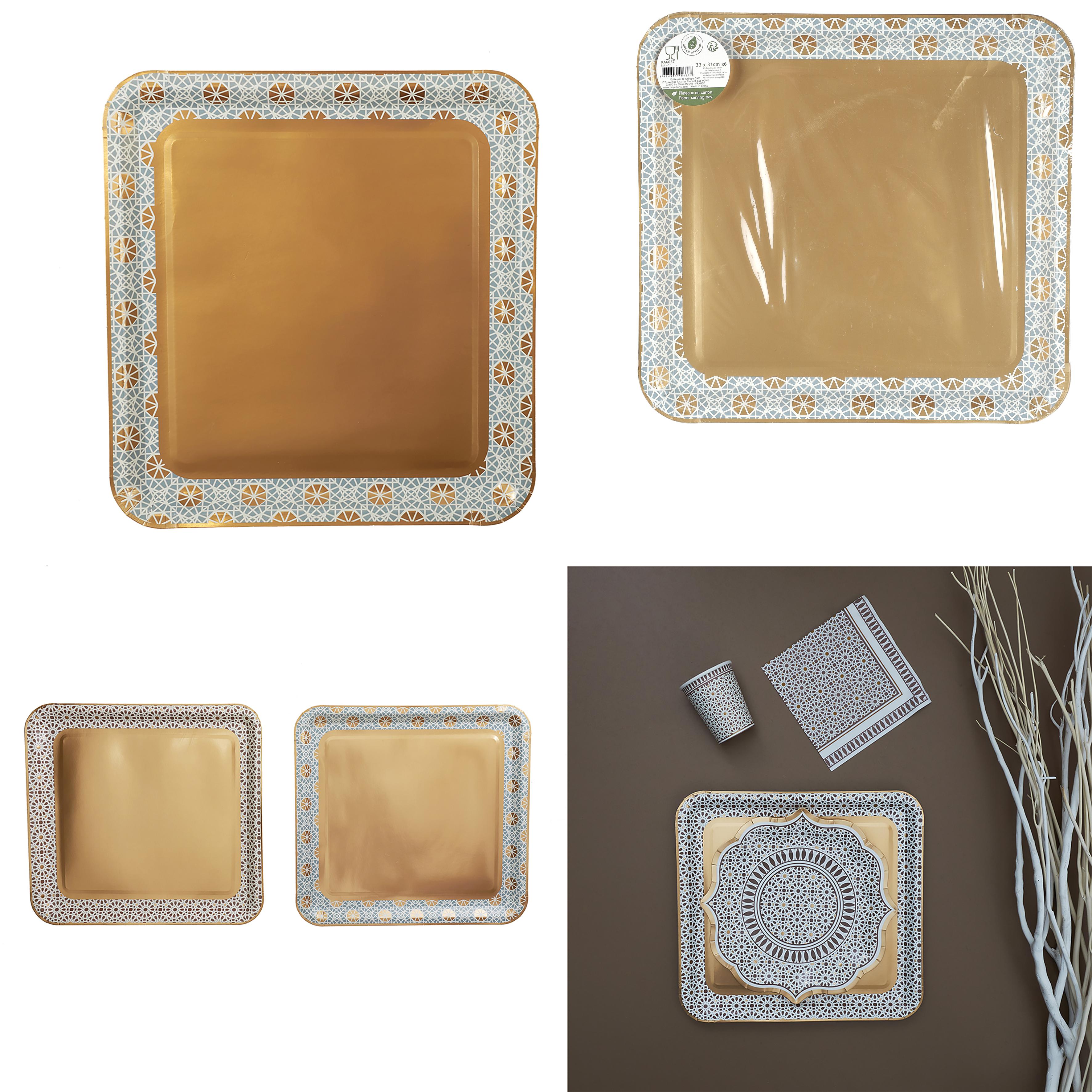 PLATEAU JETABLE MIRAGE 31X33CM