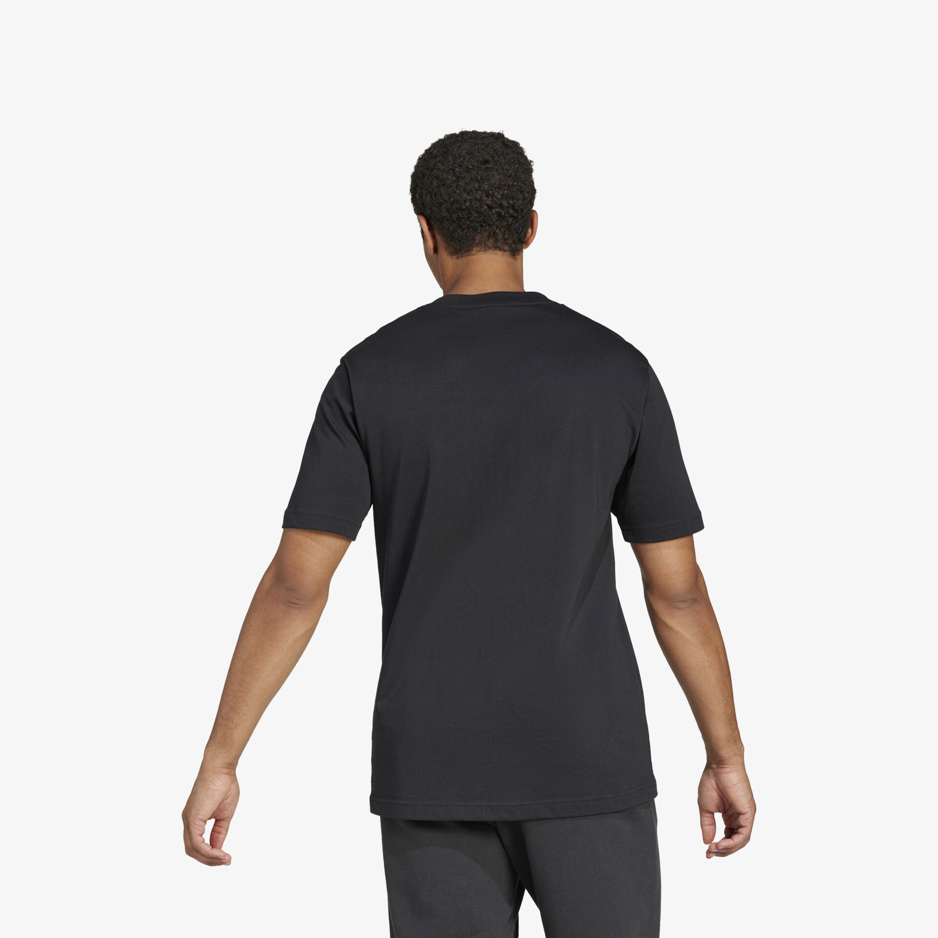 adidas Essentials Big Logo Herren T-Shirt schwarz