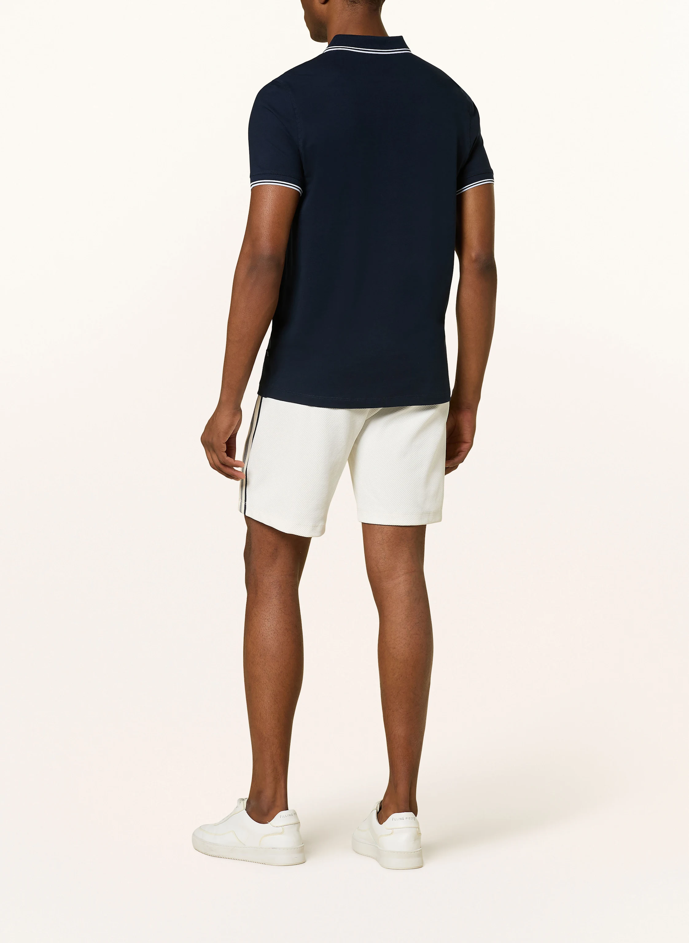 REISS Shorts mit Galonstreifen