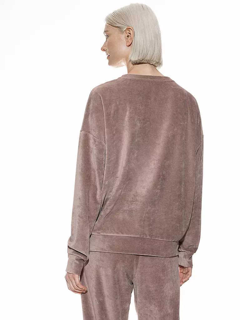 MEY Loungewear Sweater VELVET DREAM  hellbraun