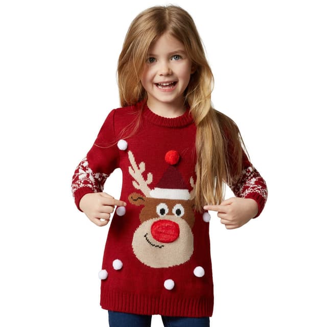 Julesweater Rudolf Rensdyr til børn