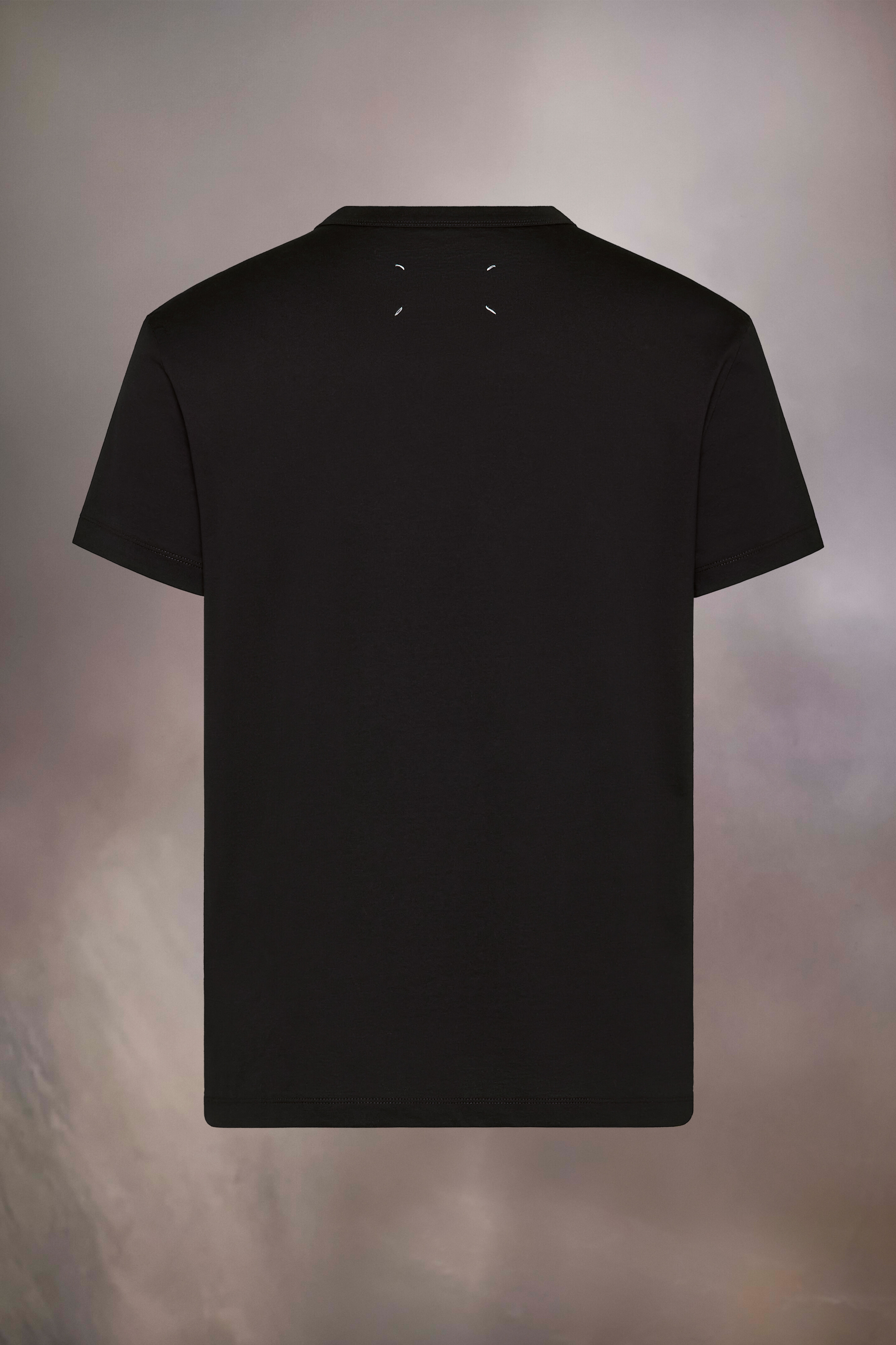 T-Shirt En Coton Mako Avec Numeric Logo Noir