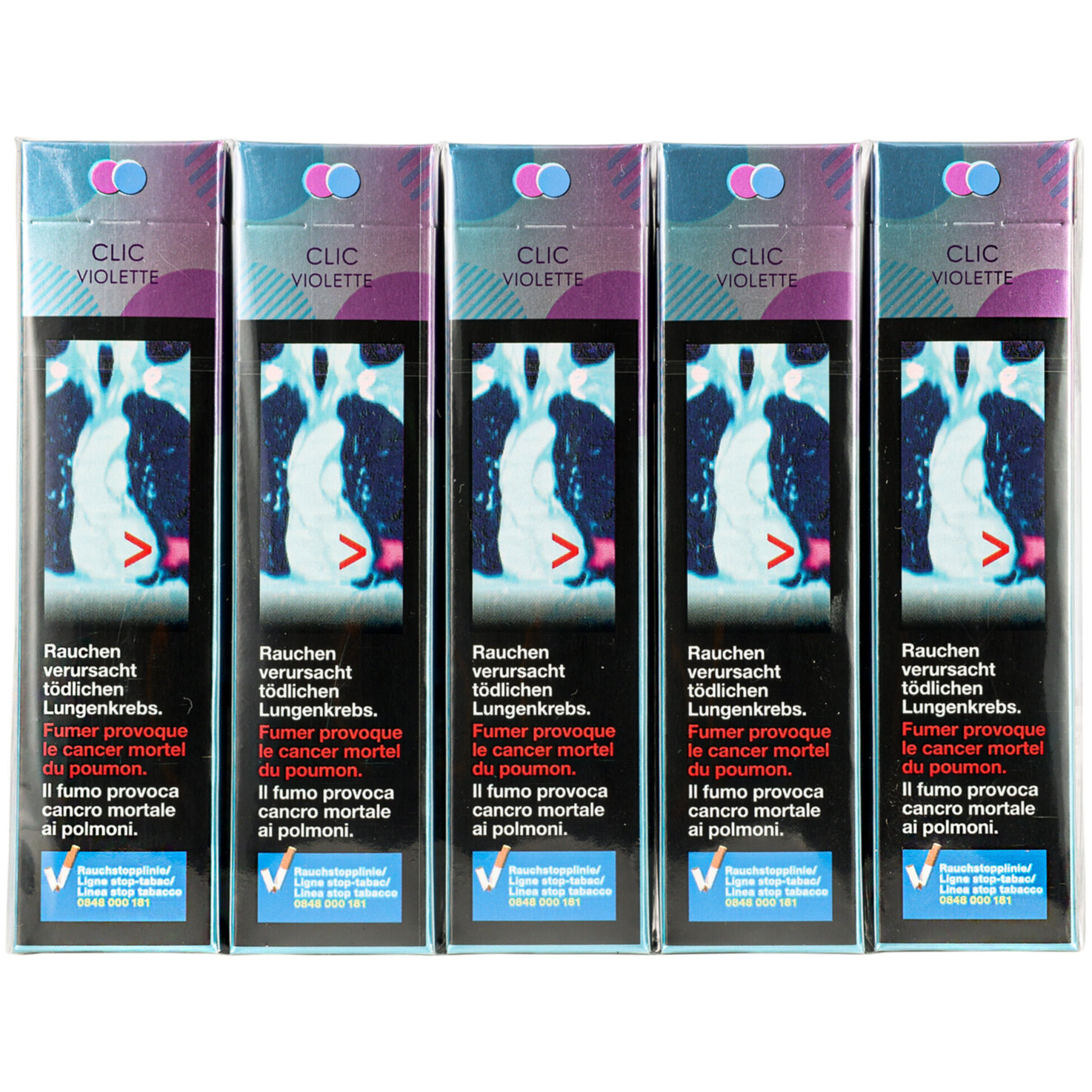 Vogue Clic Zigaretten Violette Box Stange