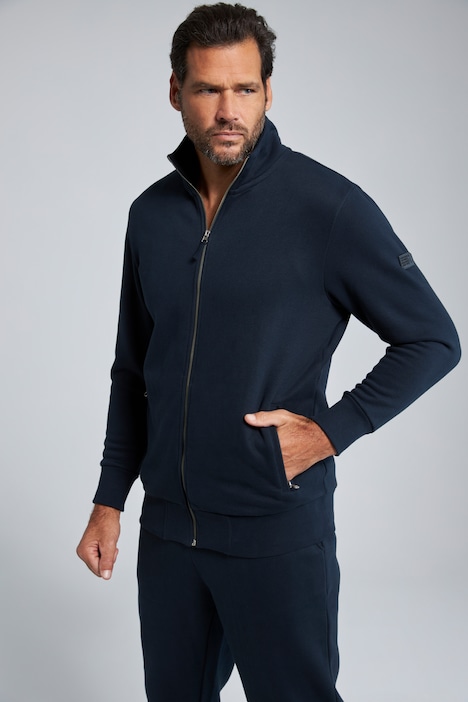 JAY-PI Sweatjacke, Stehkragen, bis 8 XL