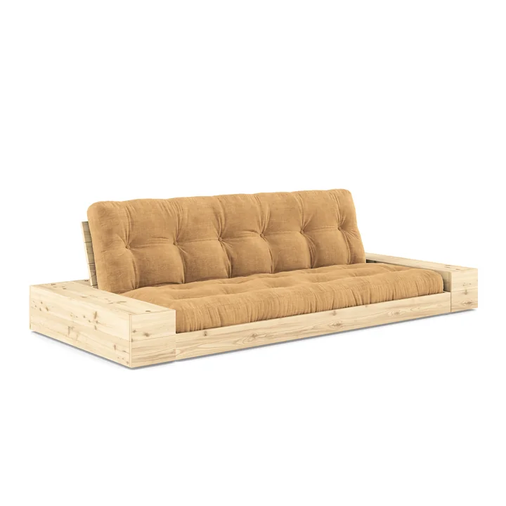 Karup Design - Base Schlafsofa mit Aufbewahrung, Kiefer klar lackiert / fudge