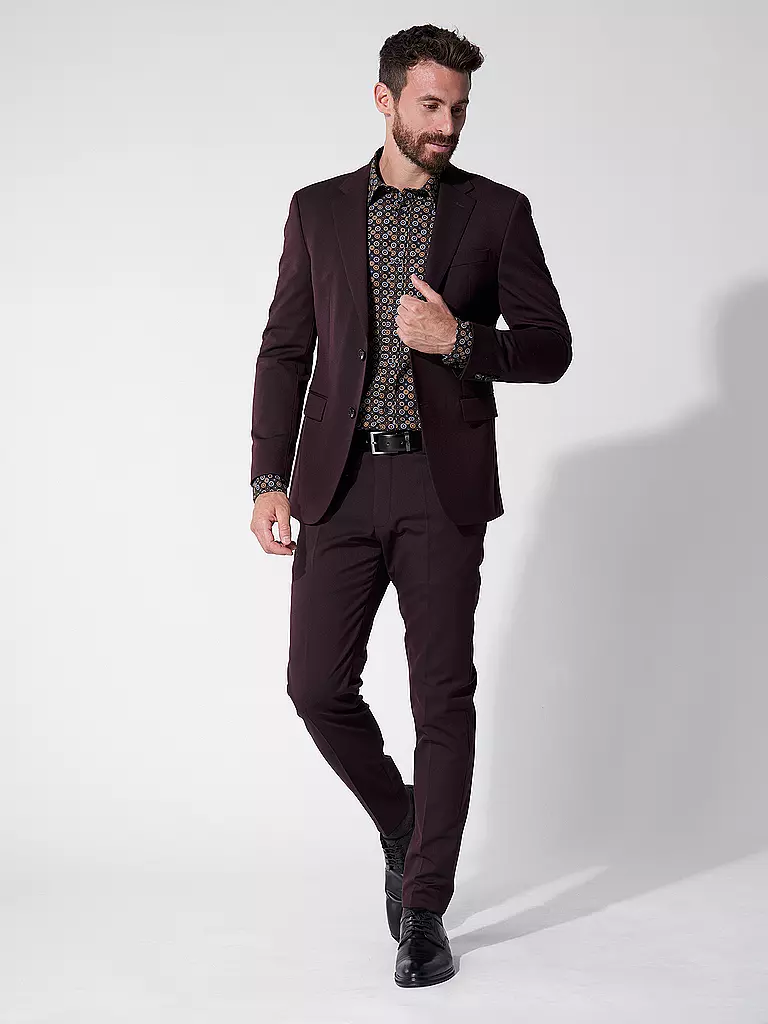 STRELLSON Anzughose Slim Fit MELWIN rot