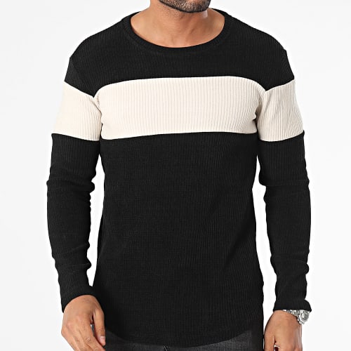 Sweat Crewneck Noir Beige