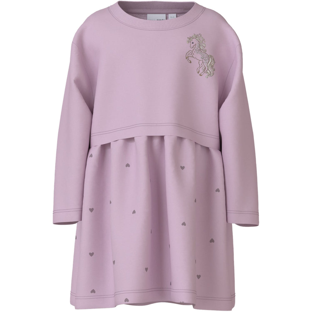 Køb Name It Winsome Orchid Unicorn Valona Regular Sweat Kjole