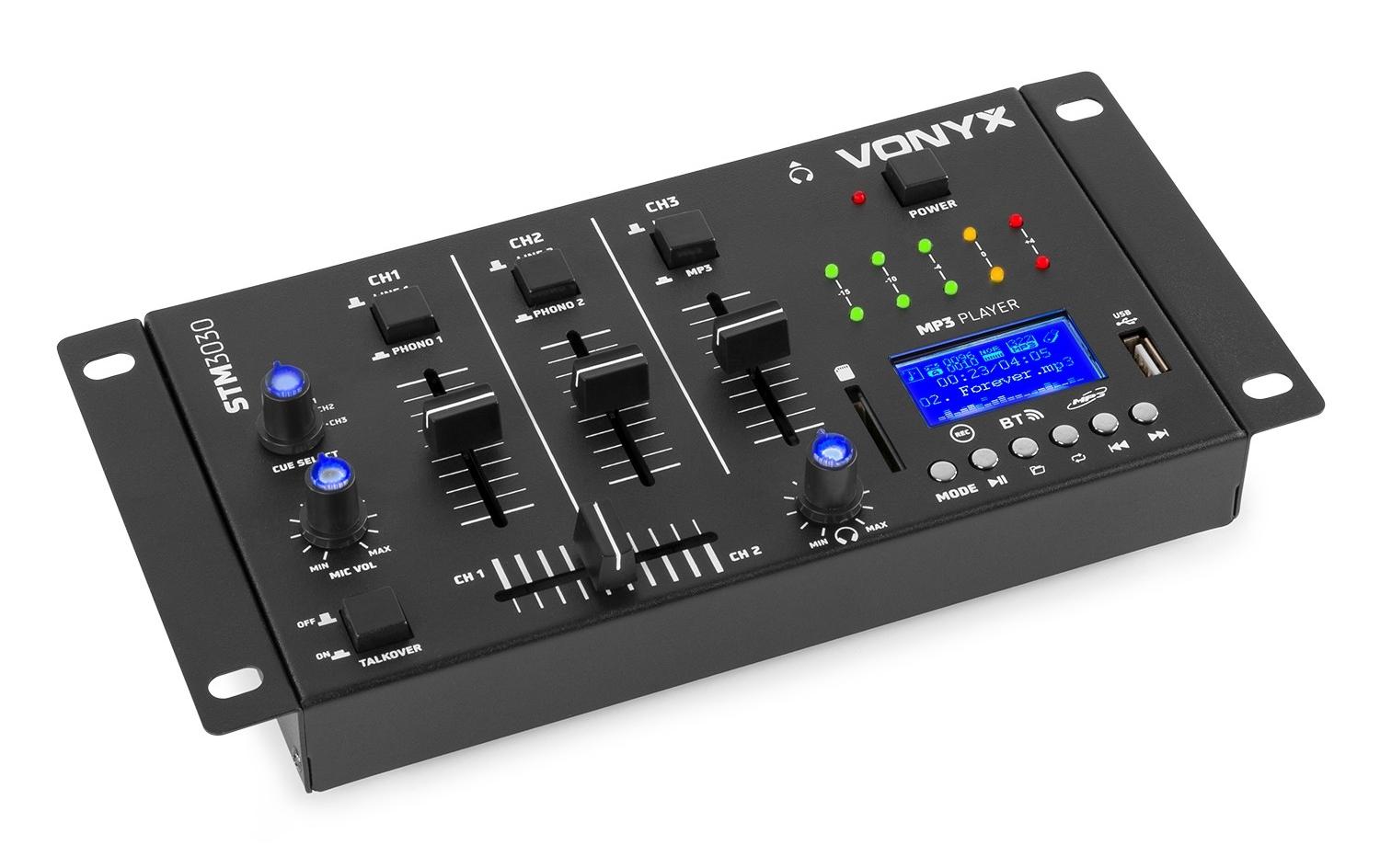 DJ-Mixer STM30304-Kanal DJ-Mixer mit USB/MP3-Player