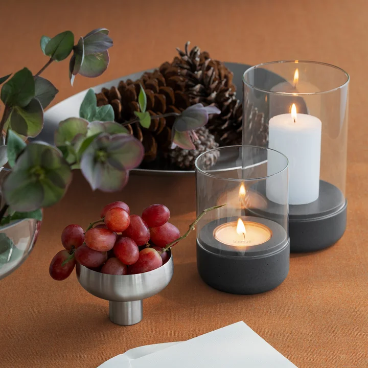 Blomus - Calma Windlicht, Ø 12 cm, klar / magnet
