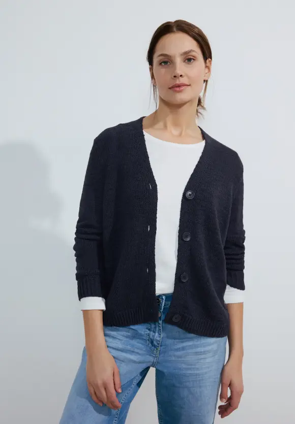 Strickmix Cardigan - universal blue