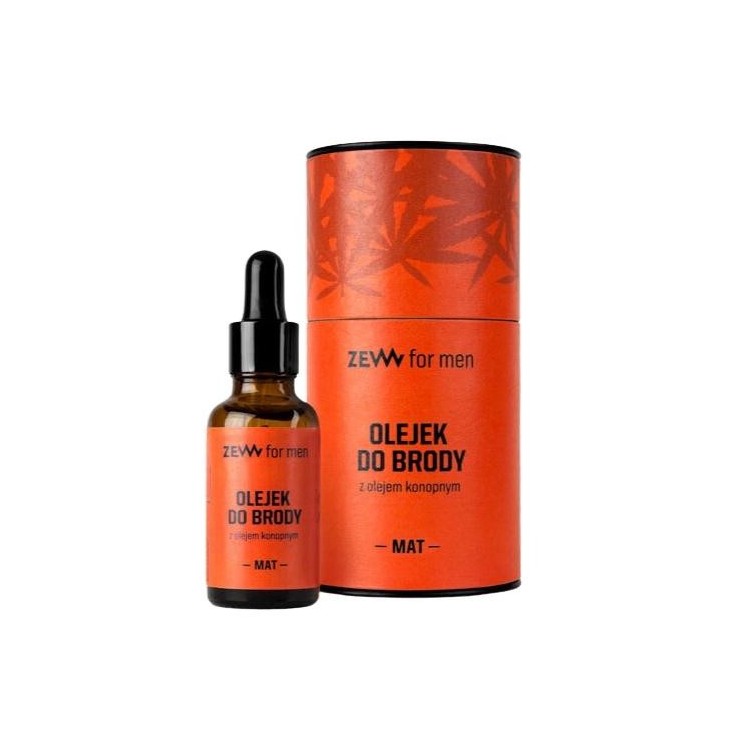 Zew for Men Baardolie voor mannen met hennepolie Mat 30 ml