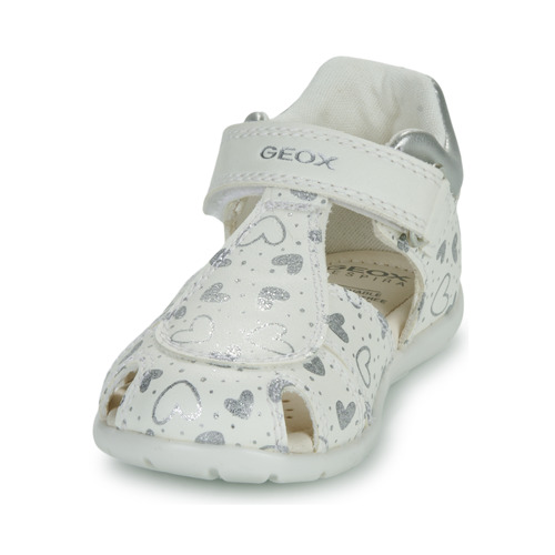 Geox - B ELTHAN GIRL - Blanc / Argenté