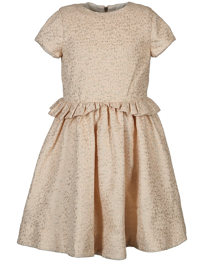 Kurzarm-Kleid CEREMONIE JUNIOR mit Schimmer in rosa
