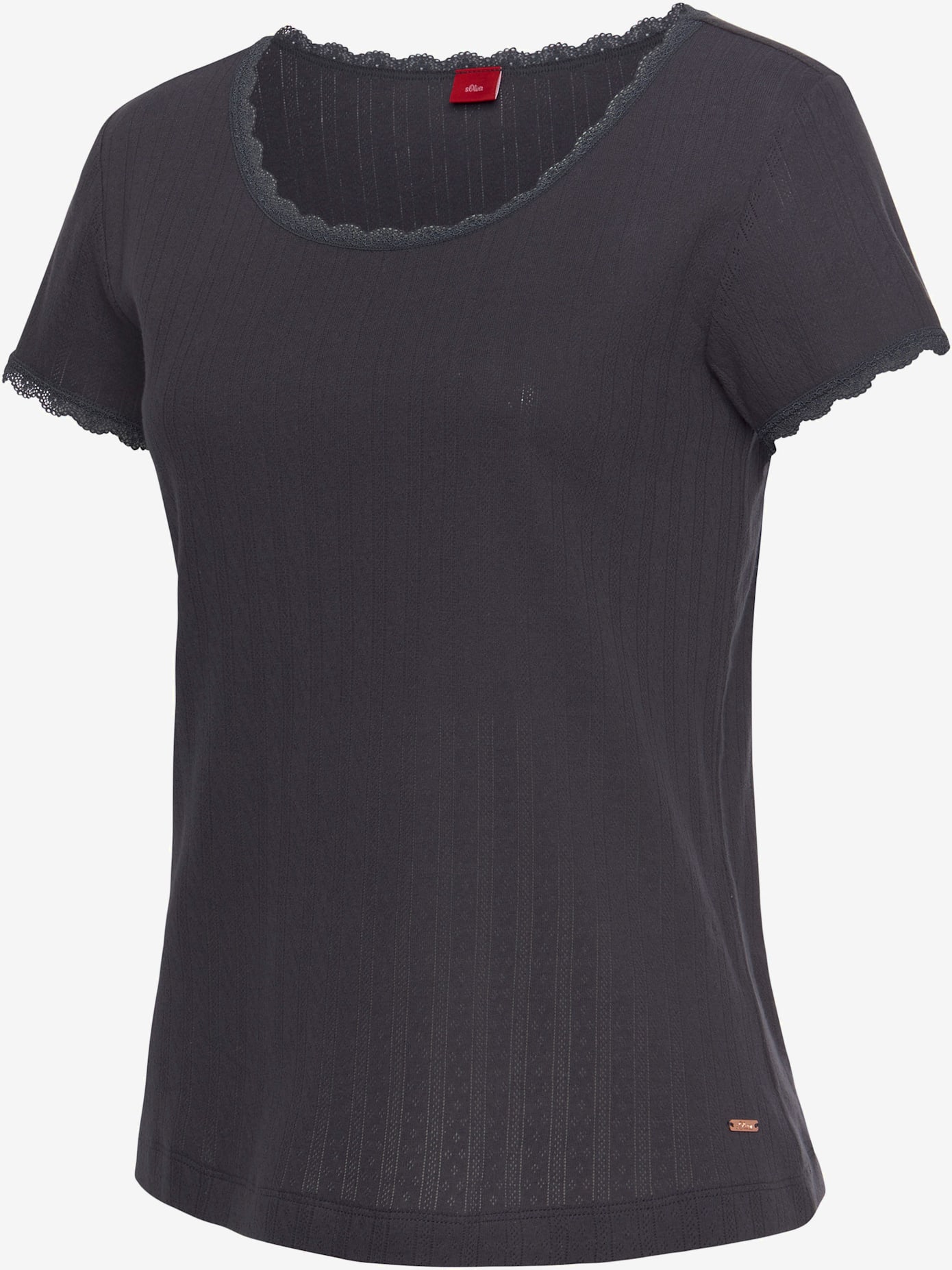 Haut de pyjama t-shirt de nuit fantaisie à manches courtes en tricot jacquard