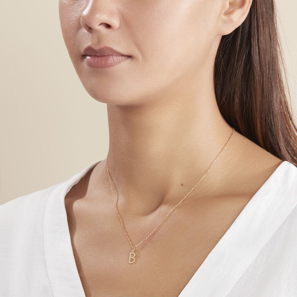 Pendentif Ionia Lettre Or Jaune