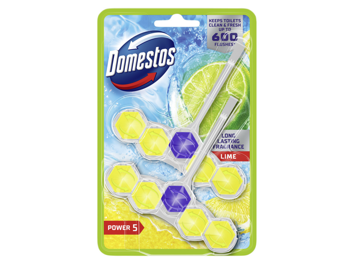 BLOCO DOMESTOS SANITÁRIO POWER 5 DUO PACK LIME 110G