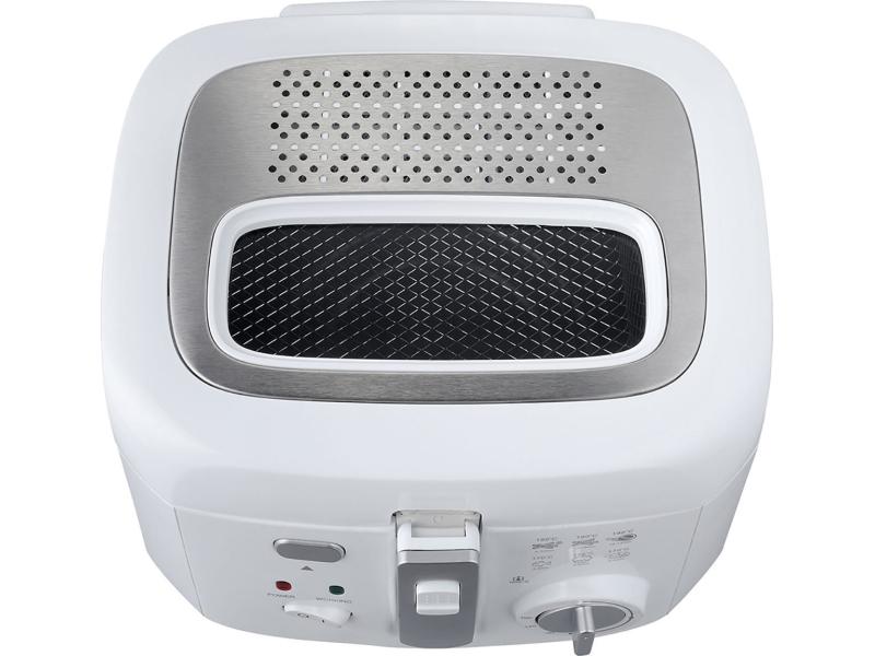 OHMEX Fritteuse FRY 1180 Weiss Ölfritteuse mit herausnehmbarem Behälter