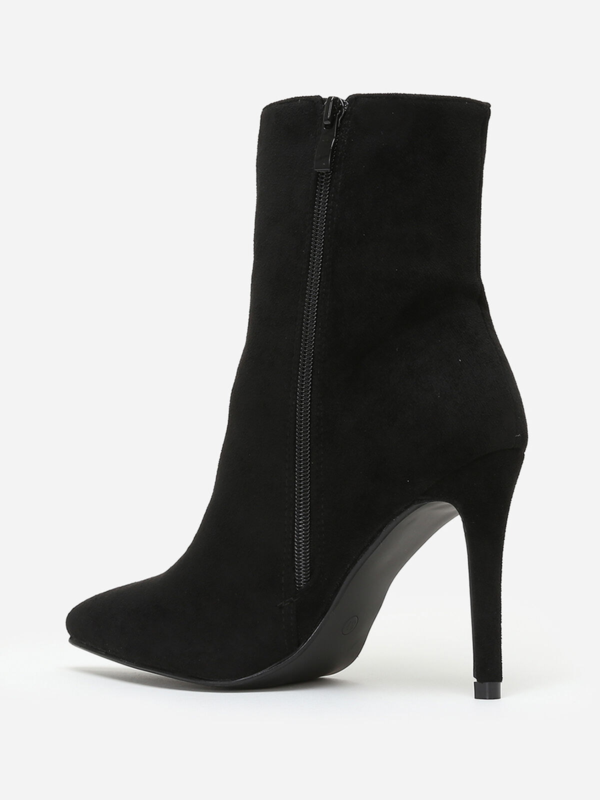Bottines pointues à talon aiguille- Noir