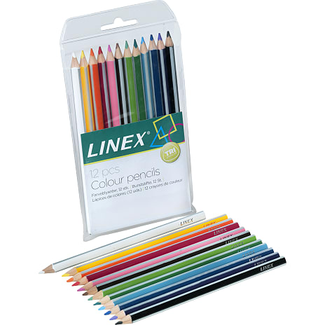 Linex CPL Jumbo farveblyanter 12 stk.