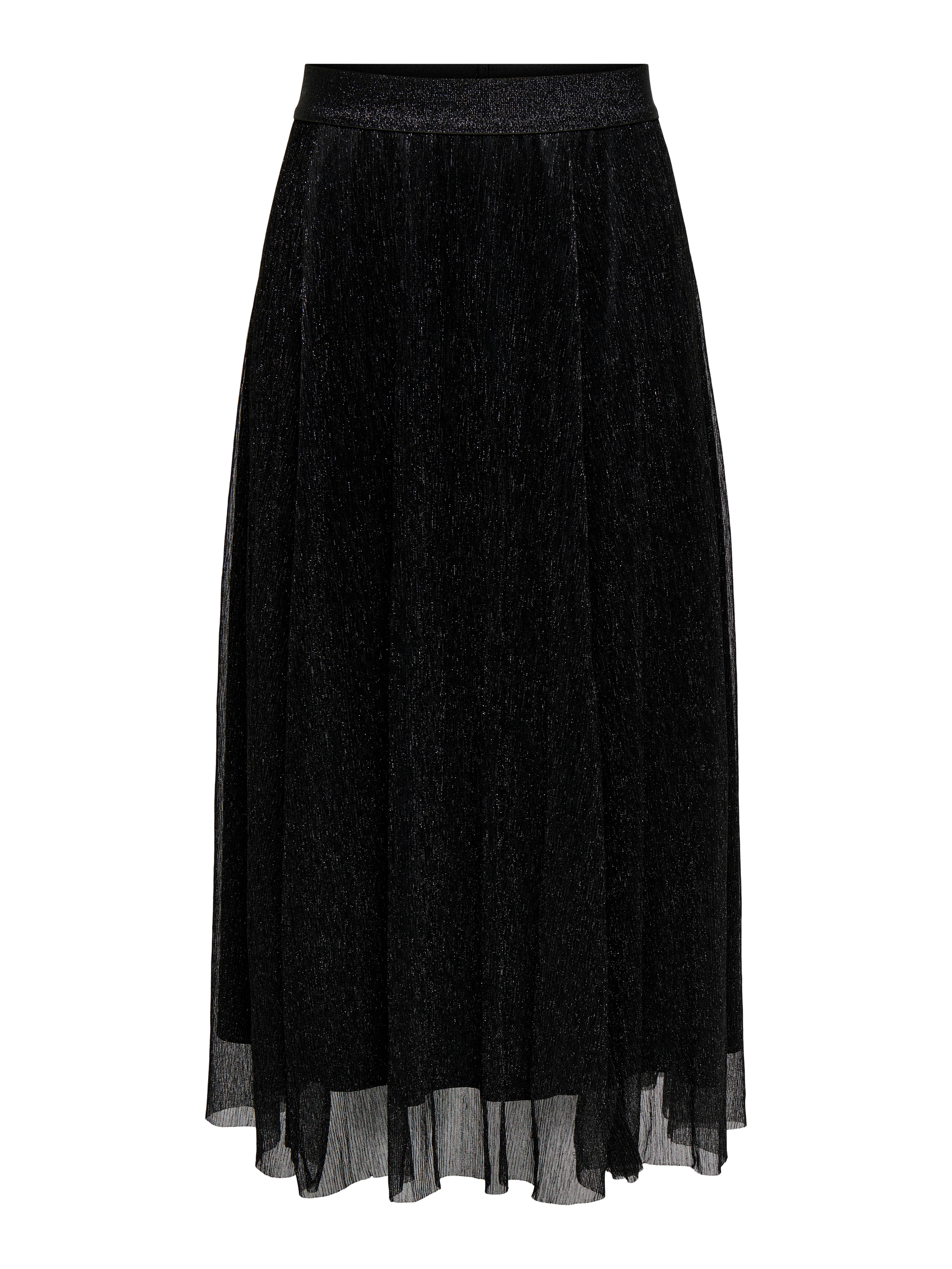 ONLTINGA Plissierter Rock Black