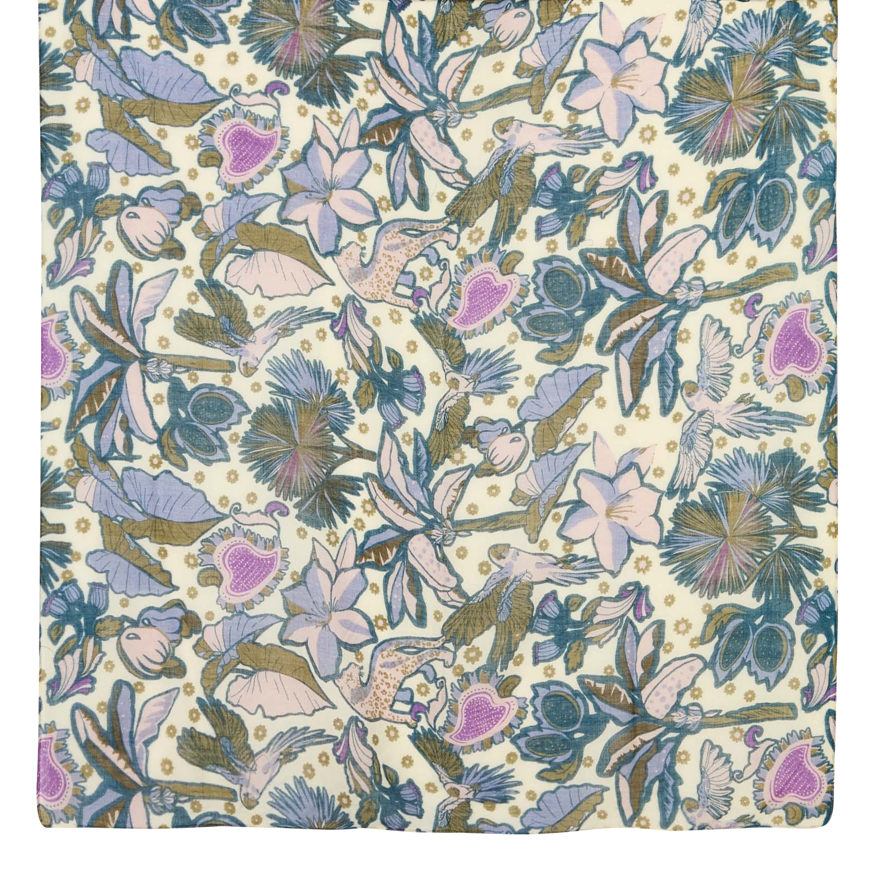 LOUIS - Foulard imprimé en laine| Beige