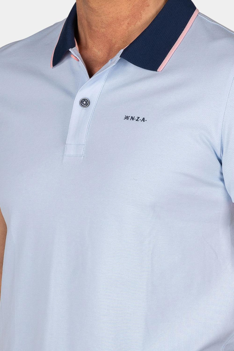 NZA blauwe heren polo