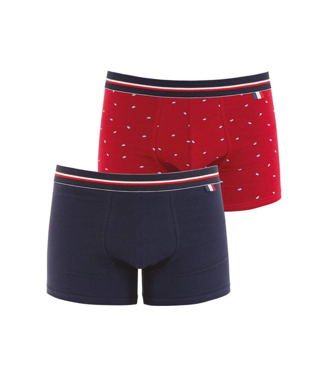 EMINENCE Coffret de 2 Boxers Homme Coton FAIT EN FRANCE Marine Pastèque