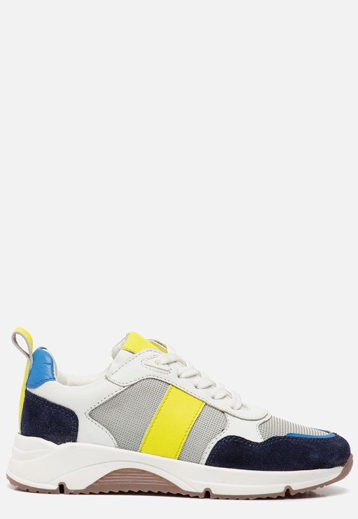 Muyters Runner Sneakers blauw Leer