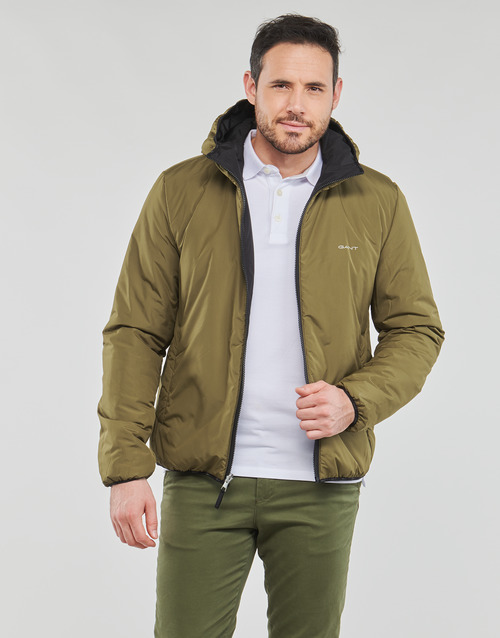 Gant - REVERSIBLE HOODED JACKET Negro