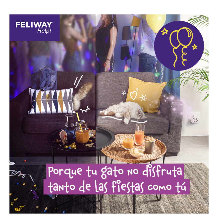 Difusor Feliway Help e Refil com feromônios para alívio ocasional do estresse.