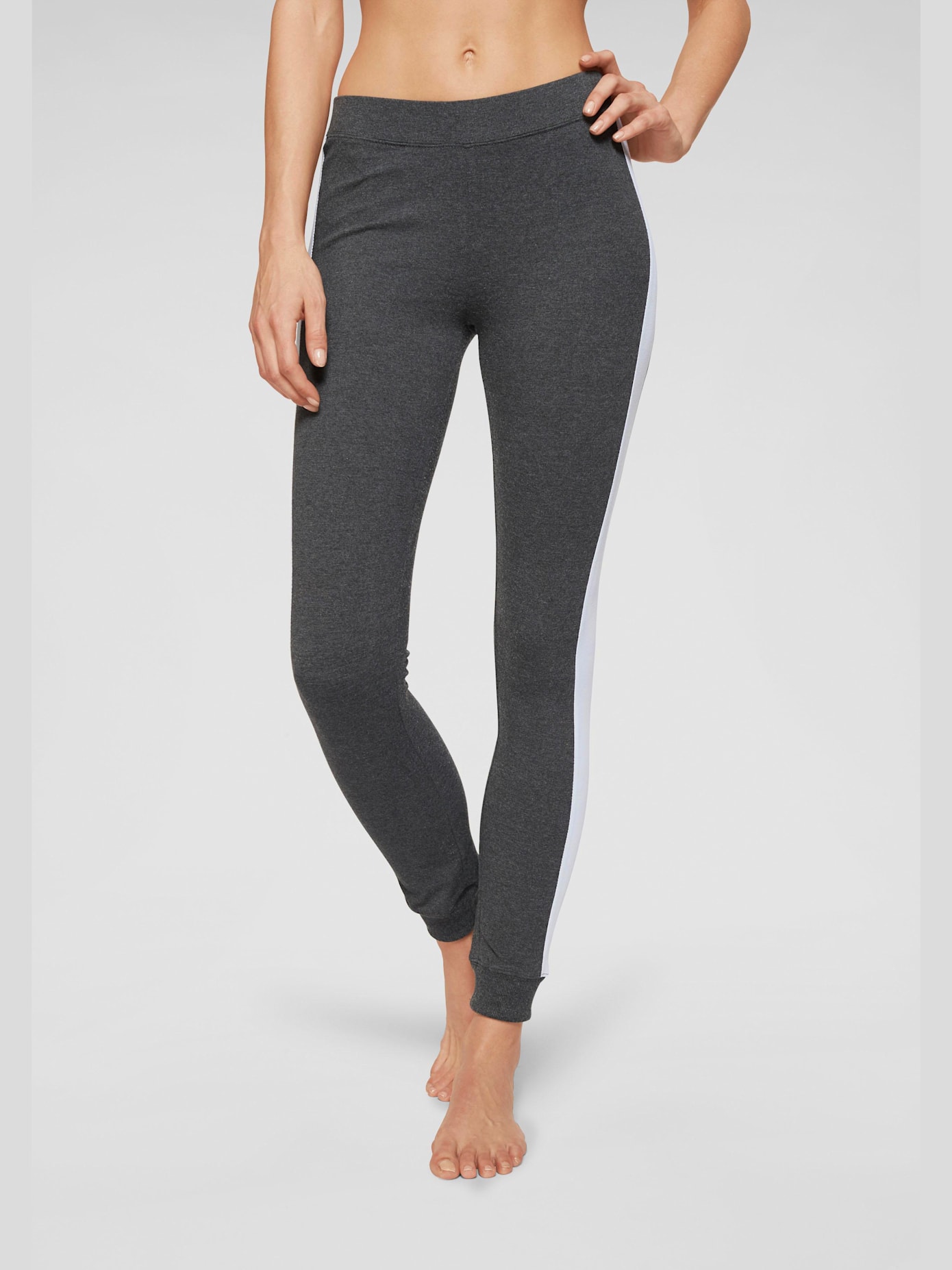 Legging avec rayures latérales contrastées