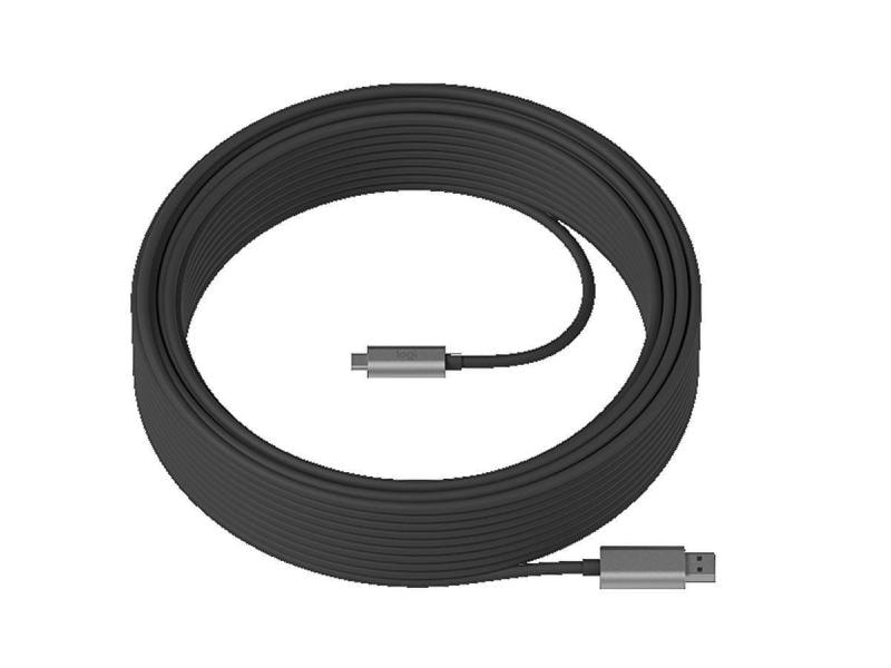 Logitech Strong USB Kabel 25 m Extralanges SuperSpeed USB-Kabel mit 10 Gigabit pro Sekunde