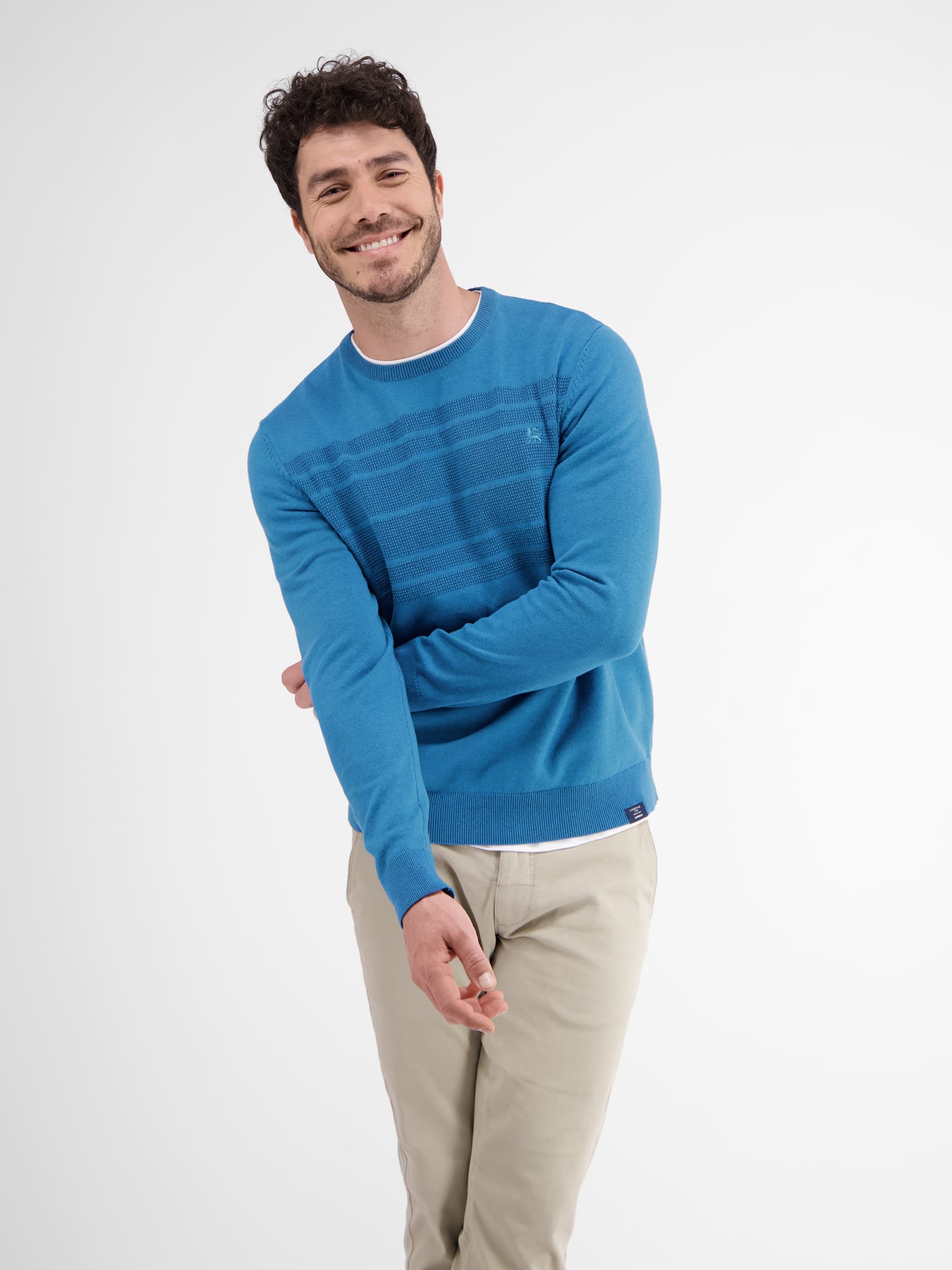 Strickpullover tonal gestreift