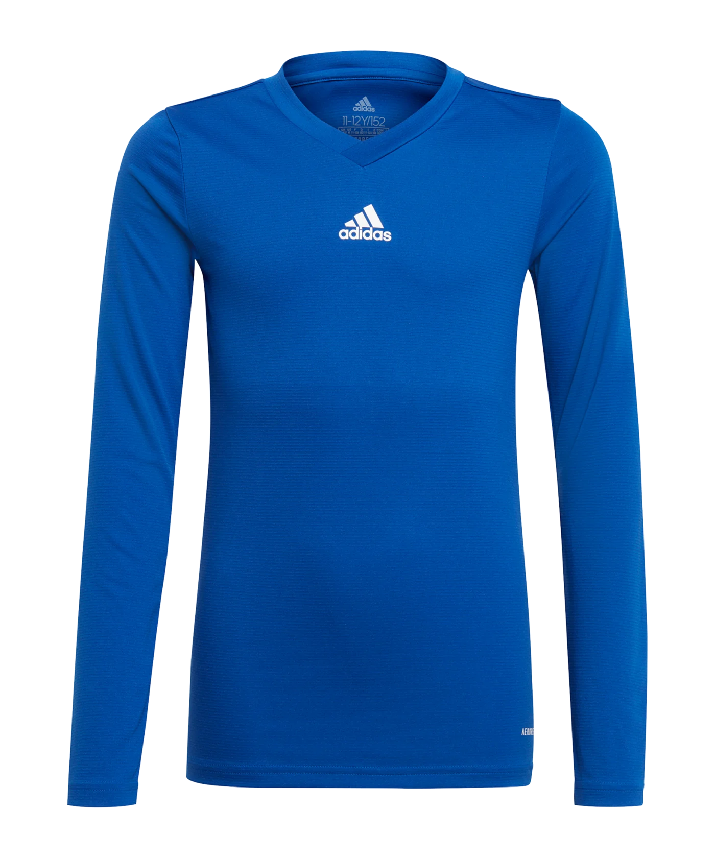 adidas Team Base Top langarm Kids Blau Weiss