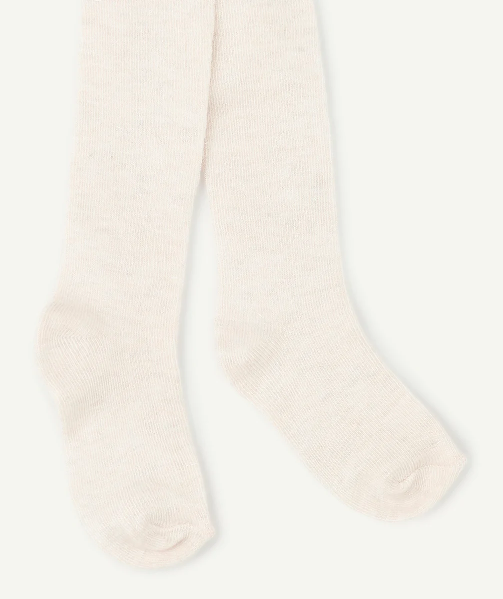 PAIRE DE COLLANTS BÉBÉ FILLE ROSE PÂLE