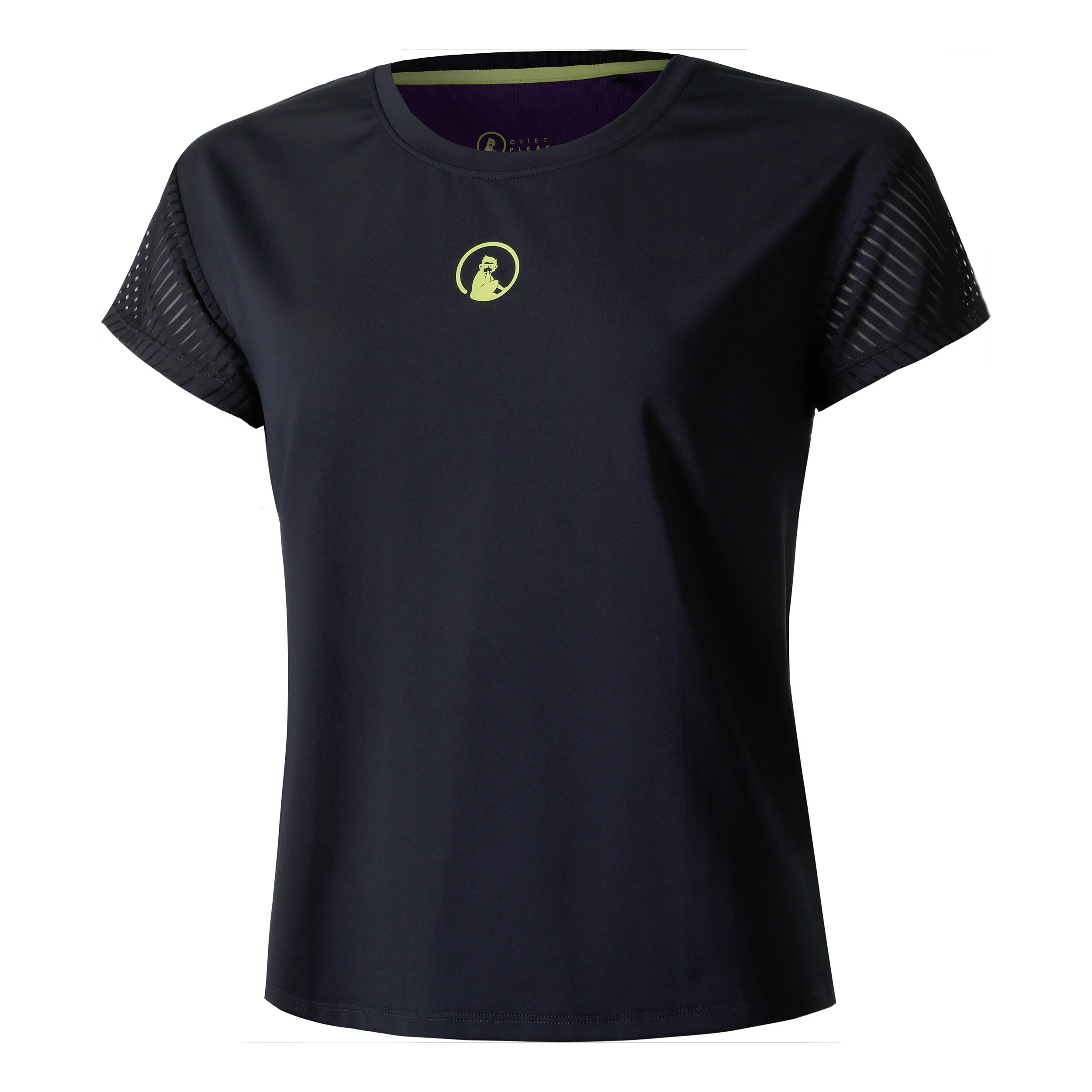 Quiet Please Perspectives Cross T-shirt Femmes - Bleu Foncé
