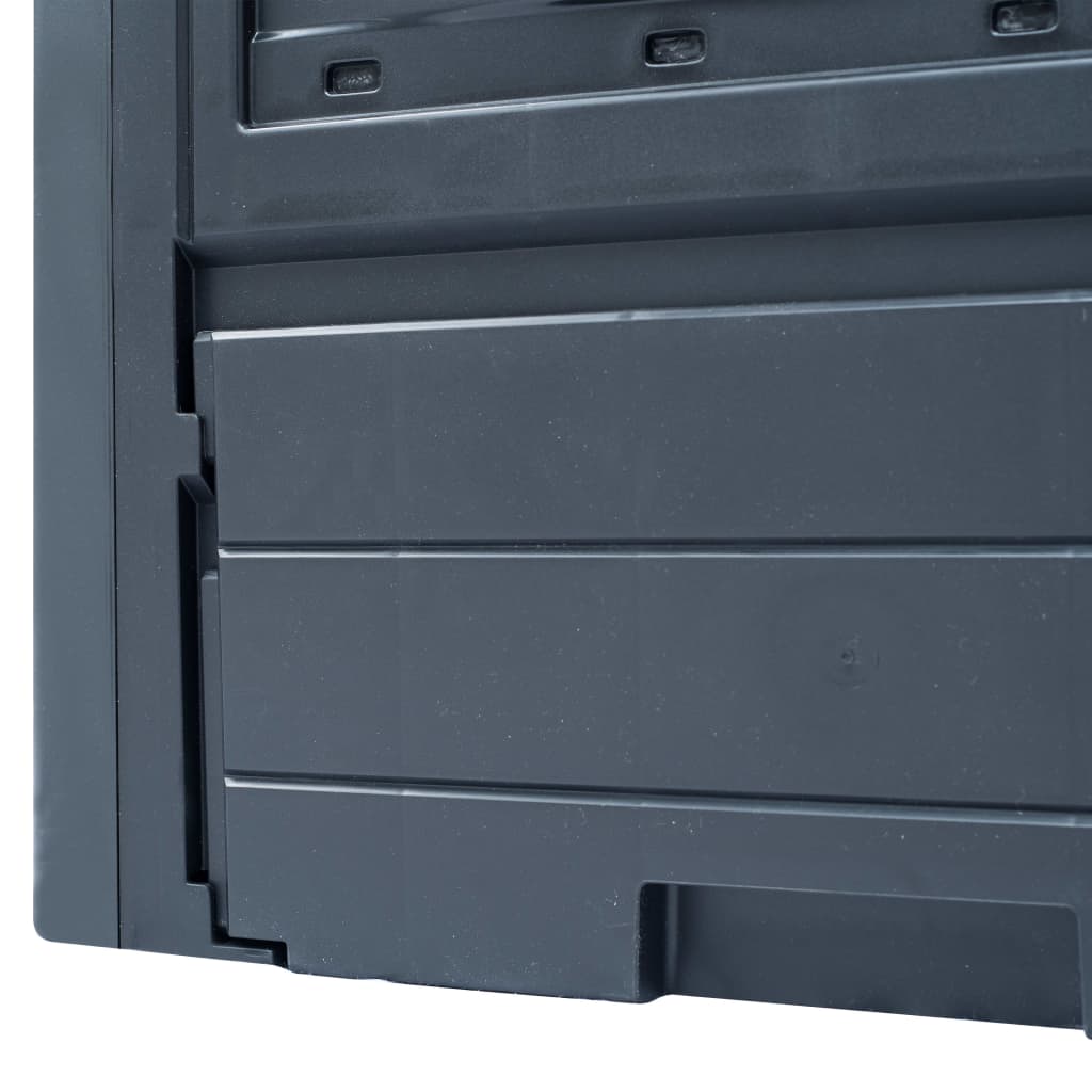 Composteurs de jardin 3 pcs gris 60x60x73 cm 780 l