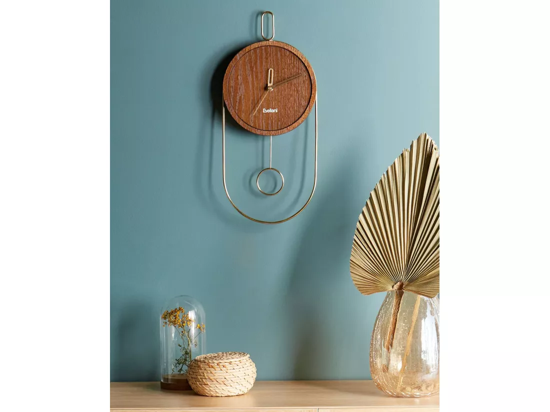 Horloge murale SIERRE 20 cm Marron foncé