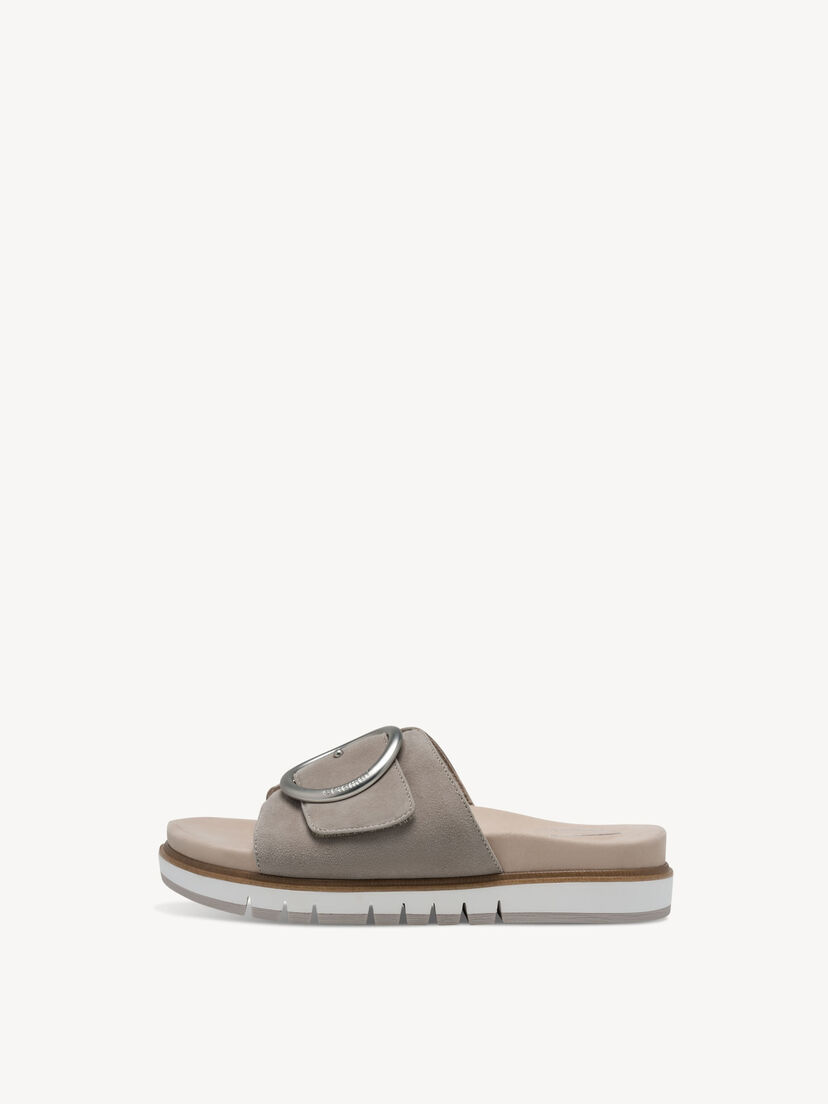 Leren Slipper - grijs