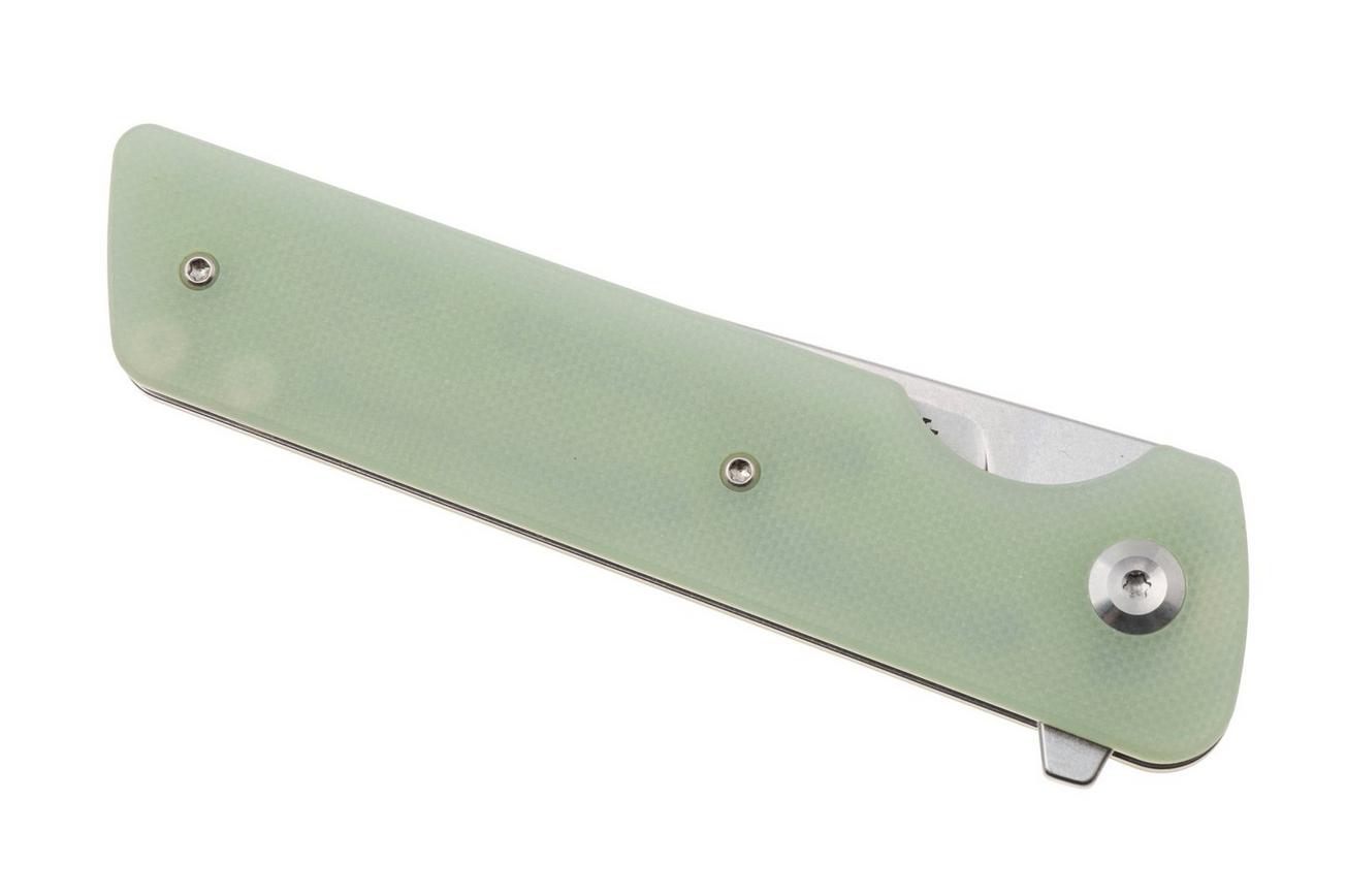 Tenable Knives Anomaly T2038A4 Stonewashed Nitro-V, Jade G10, zakmes, Pinkerton Knives design
