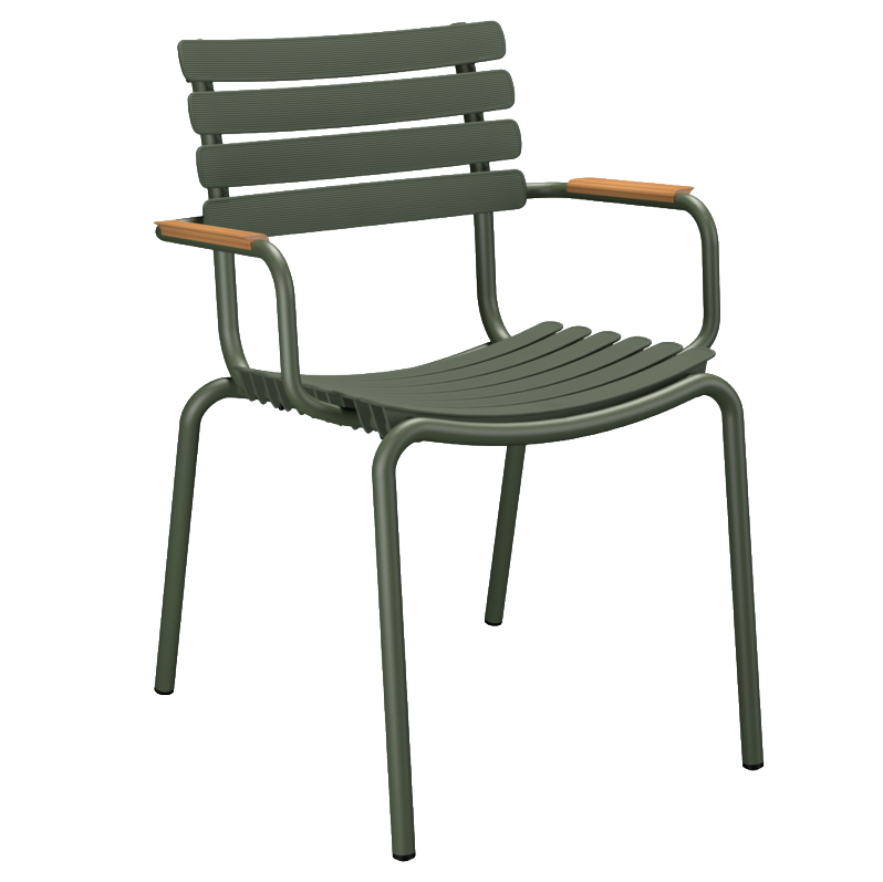 Tuinstoel Reclips groen bamboe