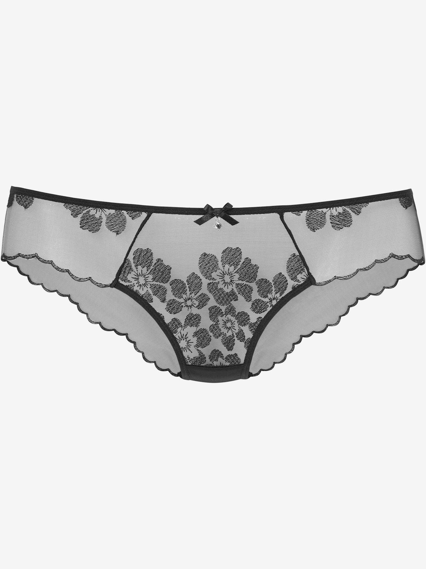 Slip en résille légèrement transparente